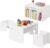 WOLTU Juego de Mesa y Sillas Infantiles, Mesa con 2 Taburetes para Niños, Mesa Blanca Infantil con Sillas para Guardería, Sala de Juegos, Jardín de Infancia, Blanco, SG029ws