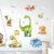 Tanlaby Pegatinas de Pared Dinosaurios Animales Palmera Adhesivos Pared Dinosaurios Jungla Vinilos Pared para Niños Bebés Habitación Cuarto de Jugar Dormitorio Guardería