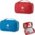 2 Piezas Botiquín de Primeros Auxilios, Mini Kit Primeros Auxilios, Bolsa Médica Vacio, Portátil Mini Kit Primeros Auxilios Viaje, con Asa, para Situaciones Emergencia en Hogar, Viajes (Rojo, Azul)