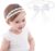 AIYVELU 1 pcs baby girl hairband,baby doble cordón elástico diadema,elástico de encaje doble flor diadema,arco suave diadema elástica,accesorios para el cabello niñas