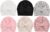 Anseom Sombreros y Gorras para Bebés Gorros Turbantes Elásticos con Lazo Niñas Elásticos Beanie Gorro Bebés Guardería Hospital Sombreros 6 Pcs