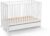 ATB Cama Cuna con Cajón Lux – Cuna Madera Bebe Altura Regulable – Cunas para Bebes – Cama Cuna Convertible con Ruedas – Cama Cuna Convertible 120x60cm – Blanco