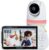 Babysense Vigilabebés con Pantalla Dividida Full HD 1080p de 5,5″, vigilabebés con vídeo con cámara y Audio, luz Nocturna RGB, Alcance de 300 Metros, Audio bidireccional, Zoom 4X, batería de 5000 mAh