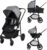 Bebeconfort Haze Trio, cochecito bebé 3 en 1, 0-4 años, máx. 22 kg, asiento 2 en 1, reversible y ligero, silla de paseo, silla de coche bebé i-Size, plegado compacto, cesta espaciosa, Tinted Grey