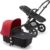 Bugaboo Cameleon 3 Plus, Cochecito 2 en 1 Fácil y Versátil: Cochecito, Carrito Confort y Carricoche, Chasis Negro y Capota Roja