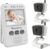 Cámara Vigilancia Bebe, Moonybaby Value 100-2 Vgiliabebés con Visión Nocturna – Intercomunicador Bebe, Pantalla LCD 2.4″, Señal 2.4GHz, Comunicación bidireccional, Modo VOX, Hasta 4 Camaras