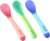 Cucharas de silicona para bebés Cuchara de alimentación pequeña resistente al calor para bebés Utensilios que cambian de color 3 uds Cucharas para comer para bebés Cucharas de primera etapa para bebés