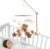 Cuna Móvil para Bebé, Baby Rattles Mobile, Carillón de Viento Móvil para Bebé, Carillón de Viento para Bebé, Mobile Baby de fieltro, con oso, Estrellas, Luna y Nubes, Regalo para Bebés o niños