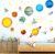 DECOWALL DS8-1307 Planetas en el Espacio (Medio) (English Ver.) Vinilo Pegatinas Decorativas Adhesiva Pared Dormitorio Saln Guardera Habitaci Infantiles Nios Bebs