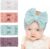 EIHI 4 Piezas Diadema Bebe, Diademas Bebe Niña, Vendas De Bebé Niñas, Diadema Ancha con Gran Lazo, Diadema Niña,Turbante De Nudo Banda Elástica para Bebés Recién Nacidos Hairband(4Colors)