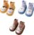 FedMois Zapatillas Antideslizantes para andar por Casa Zapatos Primeros Pasos Pantuflas Unisex Bebé (Pack de 3)