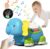 Felly Juguetes Niños 1 año, Elefante Juguetes Musical Bebes 6 9 12 18 Meses Música y Luces Led Proyector, Detección Automática para Evitar Obstáculos, Juegos Regalos para Niños Niñas, 5 Modos