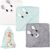 Forhome 3Pcs Toalla Bebe Recien 80x80cm Nacido Toalla Bebe Capa De Baño Bebe De Vellón De Coral Suave y Absorbente,Toalla Bebe Personalizada,Lavable a Máquina,Regalo Nacimiento,Unisex