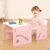 FUNLIO Set de Mesa y Silla Montessori para Bebés de 1-3 años, Ajustable en Altura, Ideal para Leer/Comer/Jugar, Fácil de Montar, Certificado CPC – Rosado