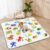 Funsland Alfombra Bebe Acolchada Plegable, 127×127 cm Antideslizante Algodón Alfombras de Gateo, Impermeable Alfombra de Juegos Bebe, Letras Animal Tapete de Actividades Bebe para 1 2 3 Años