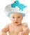 FUNUPUP Gorro Ducha Niños, Sombrero Baño Bebé, Ajustable Visera Baño Niños, Gorro Champu Bebé, Gorra Ducha Bebé Impermeable, Visera Baño Bebé, Protege Los ojos y las orejas para Niños Bebés (Azul)