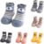 Genérico Zapatos Bebe Primeros Pasos Zapatos Calcetines Bebe, Calcetines Antideslizantes Niño con Suela de Goma Suave Zapatillas Unisex Bebé con Estampado de Dibujos Animados