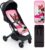 Interbaby Colchoneta Silla Paseo Universal para Verano | Transpirable y Cómoda | Funda Carro Bebe 100% Algodón, 84x34cm, Protectores para Arnés | Funda Silla Paseo Sport Minnie