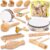 Jojoin Instrumentos Musicales de Madera Niños-20 Pcs Natural Instrumentos Percusión Muchos Tipos de Juguete-Desarrollo Educativo Juguetes Musicales para Bebé de 3 4 5 Años|Bolso de Almacenamiento