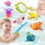 Juguetes Baño Bebe, Banaone 10 Pcs Juego de Pesca Magnético con Red, Juguetes BañEra Bebe, Juguetes Agua, Juguetes de Piscina Juguetes de Playa Juguetes Educativos para 1- 6 AñOs