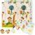 JUPPLIES – Alfombra Bebe Acolchada Plegable 200x180cm y 1cm Grosor – Tapete de Actividades para Bebe Plegable – Alfombra Infantil para Juegos Reversible y Antideslizante – Colchoneta de Juegos