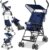 KIDIZ® Silla de paseo CITY Buggy, infantil y reclinable, 360°, ruedas de 4 pulgadas, Incl. capota plegable para el sol y la lluvia