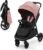 Kinderkraft RINE Silla de Paseo, Carrito bebé, cochecito bebé, Suspensión, Impermeable con UPF 50+, Plegable, Fácil de Plegar, Rosa