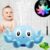 KINSI Juguetes de Baño, Juguetes Niños para Bebe Bañera, Pulpo Agua Piscina Juguetes Regalos con Tortuga Sonora Baby Bath Toys (Azul)