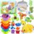 Lubibi Juguetes Baño Bebe,Juguetes Agua,Juguetes Bañera para Bebe,Juego de Pesca,Juguete Apilable,con una Bolsa de Almacenamiento,Juguetes Educativos para 1 2 3 4 5 6 año,Regalo Niños Niñas