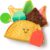 Melissa & Doug Juguete Blando Multisensorial de Taco para Bebés, Juguete para Bebé y Primera Infancia, Juguete Sensorial para Bebés y Niños Pequeños, 6 Meses+, Regalo para Niños y Bebés