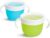 Munchkin Snack Tubs para niños, Juego de cuencos con tapa y asas para bebés y niños pequeños, Vaso a prueba de derrames sin BPA, Recipiente con tapa para guardar comida y aperitivos, Azul/Verde