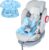 Orzbow Silla Coche Bebe Almohadilla de Gel Refrigerante,Reversible Protector Silla Coche Bebe para Entrenamiento de Orinal con EVA,Pertain Silla Niño Coche,Cochecitos,Sin BPA, Black,Azul