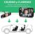 PACK Espejo Coche Bebe Asiento Trasero con Chupetero – Espejo Retrovisor Bebe Coche a Prueba de Roturas – Espejo Bebé Coche con Rotación Ajustable 360º y Pegatinas Baby on Board