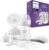 Philips Avent Set de regalo de extractor de leche manual: extractor de leche individual, biberones de 260 ml y 125 ml, sin BPA, 4 discos absorbentes desechables (modelo SCD430/60)