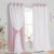 PONY DANCE Cortinas Infantiles Niña Cortinas Dormitorio Juvenil Cortinas Opacas de Tul Cortina de Doble Capa Cortinas de Salon con Ojales Cortinas Habitacion, 2 Piezas, 132×240 CM, Rosa Claro