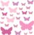 PREMYO 25 Mariposa Pegatinas Pared Infantil – Vinilos Decorativos Habitación Bebé Niña – Fácil de Poner Rosa Pastel