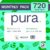 Pura Toallitas para bebé (10 paquetes de 70 toallitas), 100% libre de plástico, biodegradables, 99% de agua, aloe vera, orgánico vegano, apto para pieles sensibles, No Desechble (700 Toallitas)