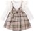 puseky Bebé Niña Vestido de manga larga Ruffle Plaid Vestido Bowknot Splicing Strap Dress Set Primavera Otoño Vestidos