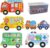 RtottiM Juguetes Montessori Puzzle Infantil para Niños Rompecabezas de Madera de Vehiculos Puzzles de Madera Educativos para Bebé Rompecabezas de Madera a Partir de 3, 4, 5 Años