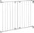 Safety 1st Wallfix Barrera de seguridad extensible para escaleras y puertas, barrera para niños y perros para uso en interiores, para aberturas de 62 – 102 cm, metal color blanco