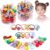 Scettar Accesorios Pelo Niña，26pcs Pinzas Pelo Niña y 20pcs Gomas Pelo Niña, Multicolor Clips Pelo Niña, Horquillas Para Niña Bebe Infantiles Pinzas Que No Dañan El Cabello