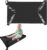 STFALI Flyaway Kids Bed Airplane, Airplane Bed for Kids 55 x 88 cm, avión gadgets extensión de asiento de avión avión niños avión cama infantil Footrest lona, negro