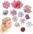 Tocado Pinza para Cabello, 12 pcs Clips de Pelo de Flores Horquillas Tocado Pinza para Cabello Accesorios para Mujeres Niñas para Fiestas Bodas Playa