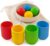 Ulanik – Kit de iniciación de bolas en tazas, juegos Montessori de 1 año + Educativo Bebe Juguete de Madera para Aprendizaje de Conteo y Clasificación de Color — 4 bolas