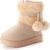 Vorgelen Botas de Nieve para Niños Invierno Felpa Botines Calentar Botas de Nieve Bebés Antideslizantes Zapatos Botas