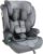 XOMAX LM238 Silla de coche con ISOFIX I creciendo con usted I 9-36 kg, 15 meses -12 años, grupo 1/2/3 I Arnés de 5 puntos y arnés de 3 puntos I Funda desmontable y lavable I ECE R129 I antracita-gris