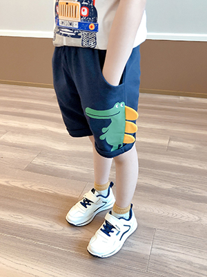 Snyemio Jungen 2er-Pack Sommer Shorts Kinder Baumwolle Kurze Hosen Pull-on Freizeit Shorts 1-7 Jahre