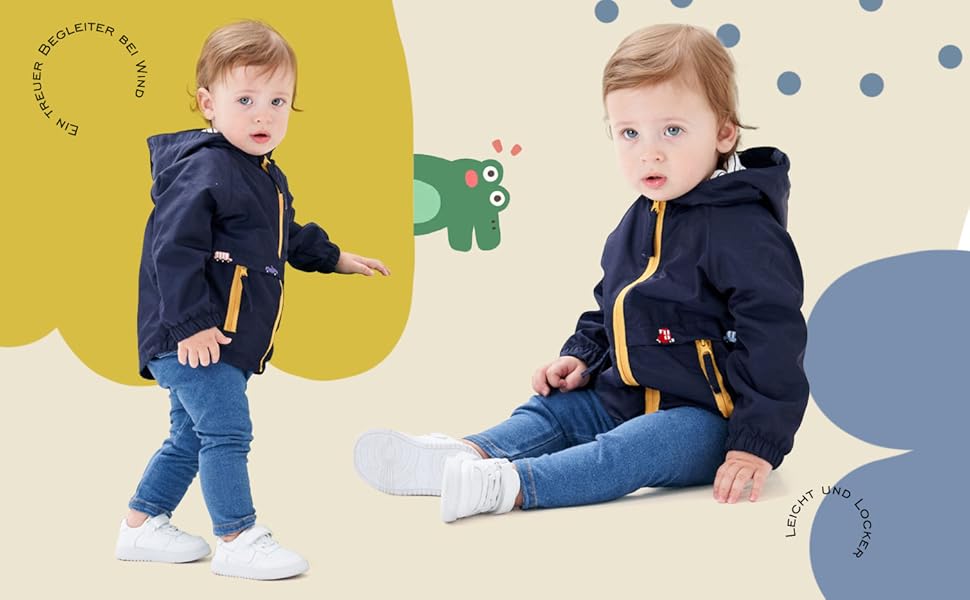 Chaqueta cortavientos para bebé niño