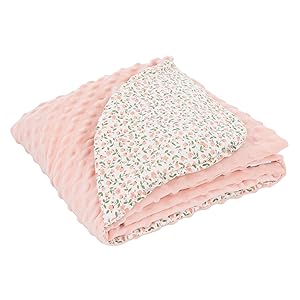 Joyz Einschlagdecke Kapuze Lily aprikosen Minky Babyschale Kinderwagen Bugy Kuscheldecke Babydecke