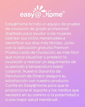 Easy@Home le brinda el soporte y medios en su camino a la paternidad y una mejor salud.